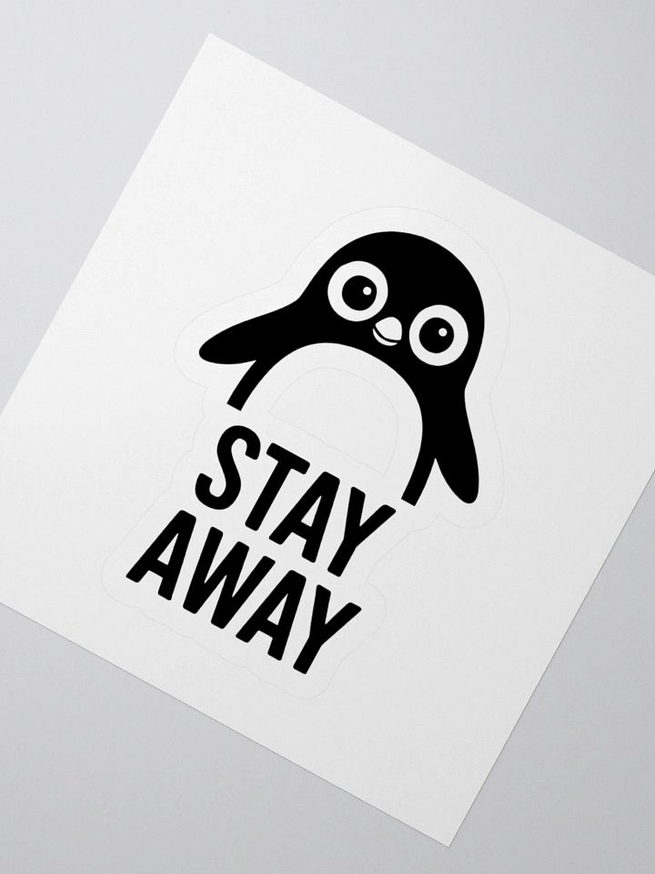 Stay Away Kiss Cut Stickers product image (2)