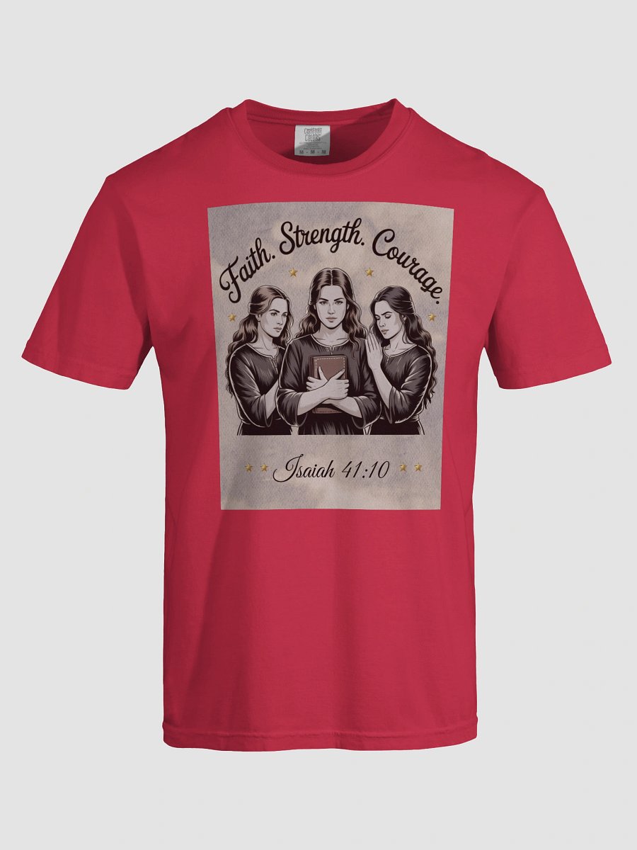Faith Strength Courage Christin Comfort Tee product image (6)