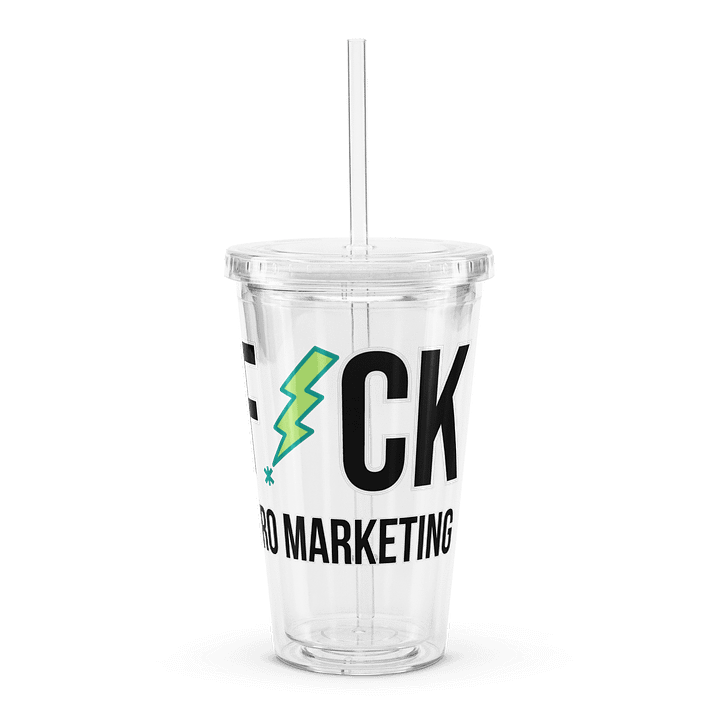 F*ck Bro Marketing Clear Tumbler product image (1)