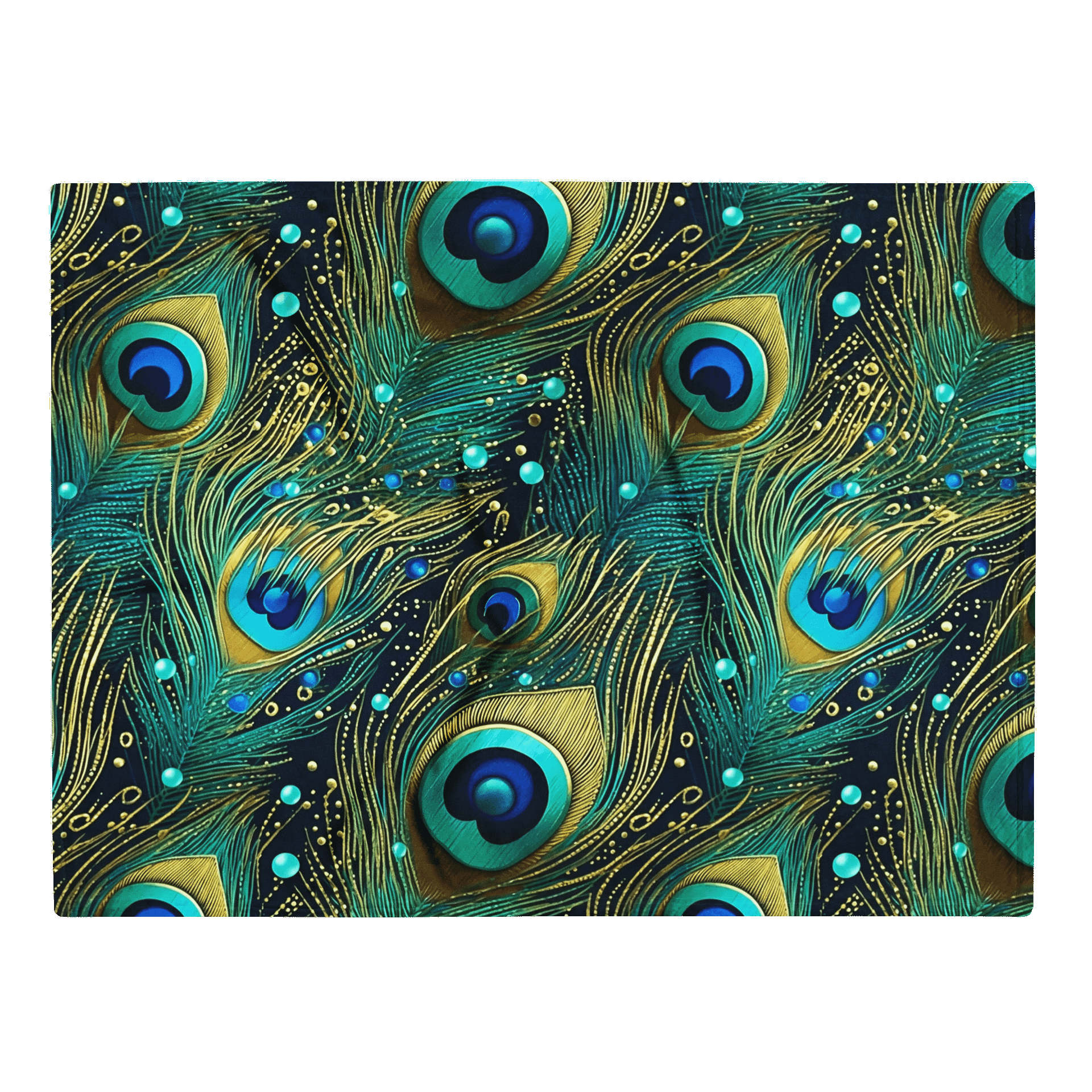 Golden Peacock Super Soft Blanket product image (1)