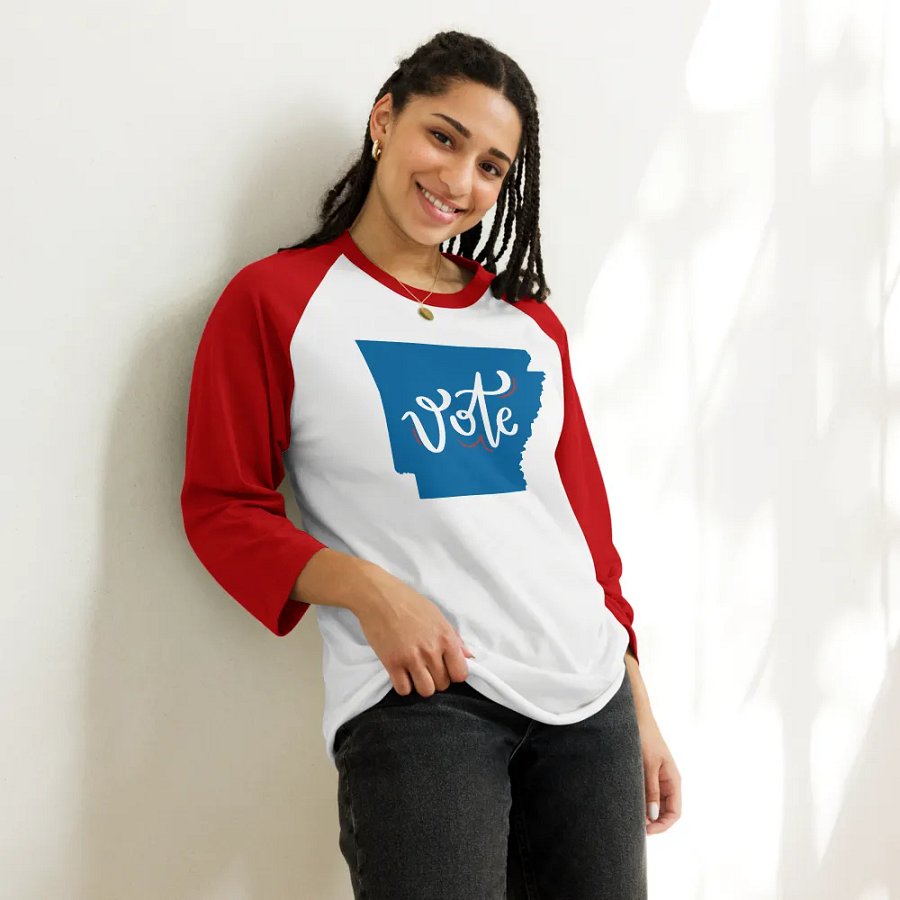 Vote, Arkansas! Baseball T-Shirt product image (24)