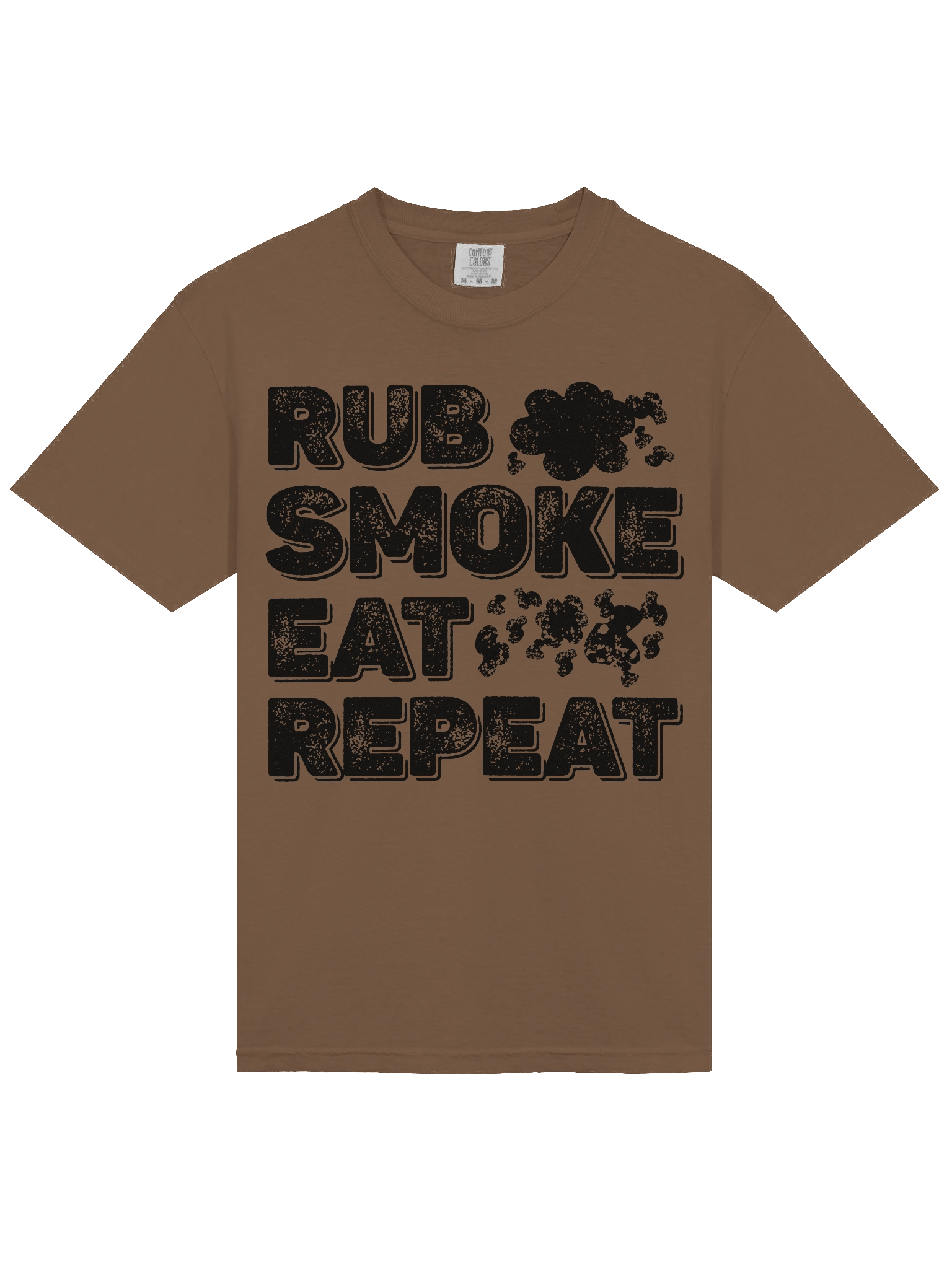 Rub Smoke Eat Repeat Grill Master Comfort Colors Tee product image (2)