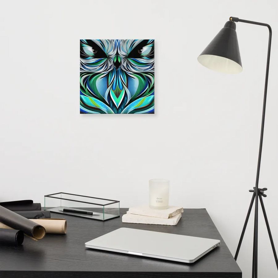 Fantasy Fractal Owl Art - v7 product image (8)