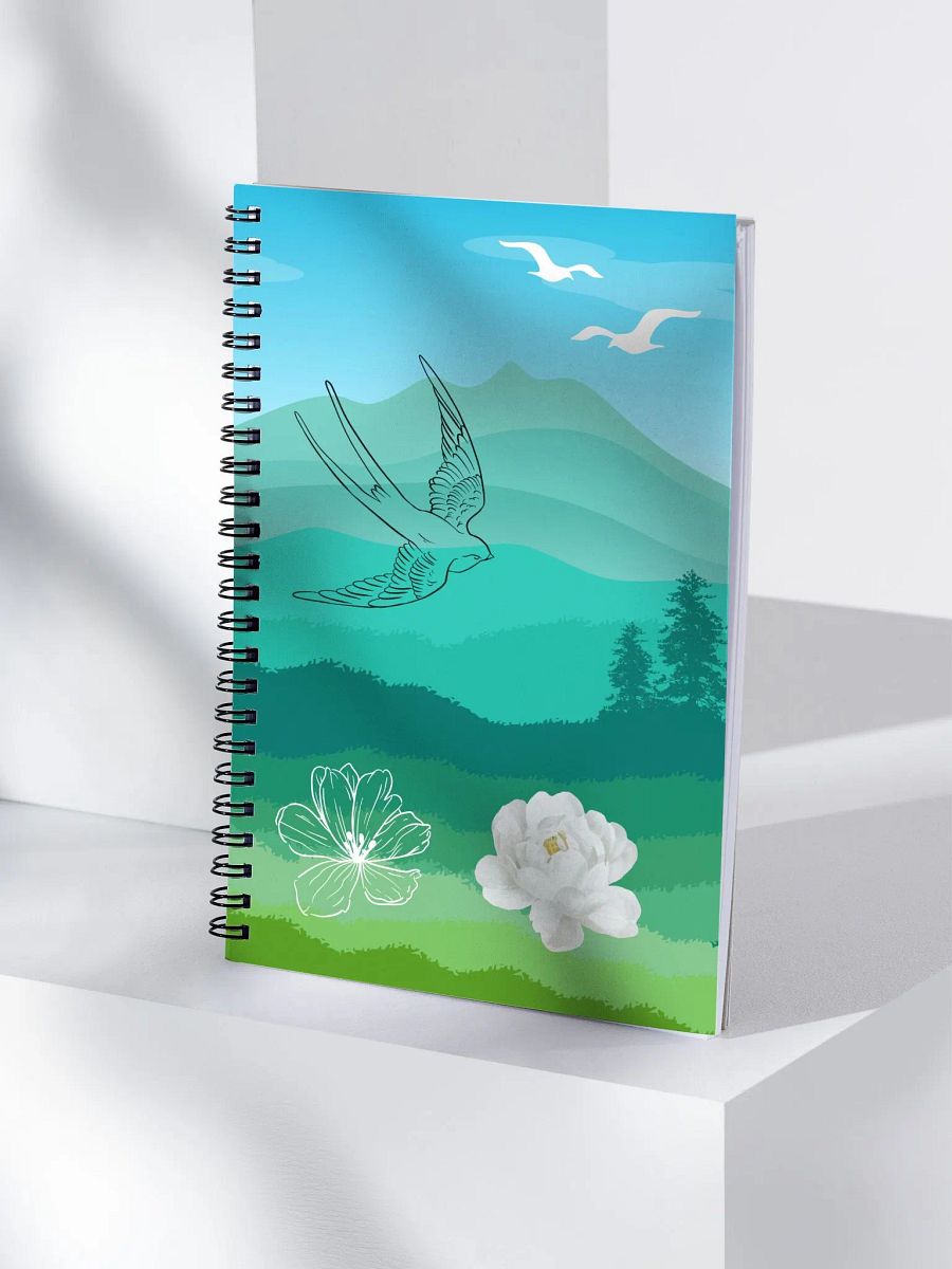 Bird in Flight Floral Horizon - Notebook product image (4)