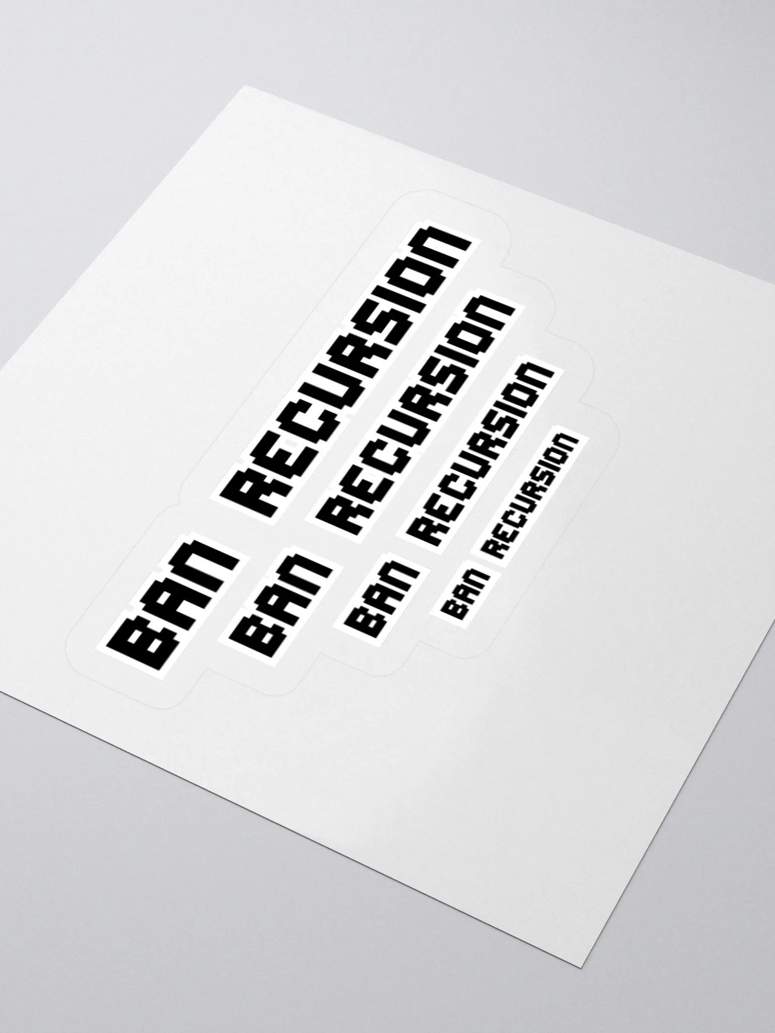 Ban Recursion Stickers product image (3)