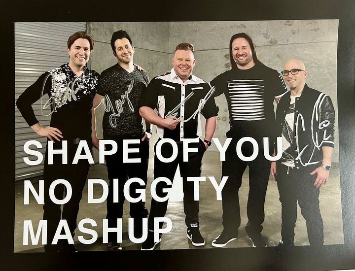 SIGNED “Shape Of You/No Diggity Mashup” LIMITED EDITION PHOTO PRINT product image (1)