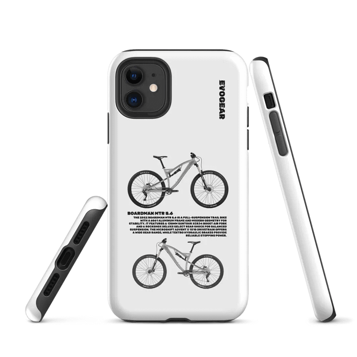 White Boardman MTR 8.6 iPhone Case product image (1)