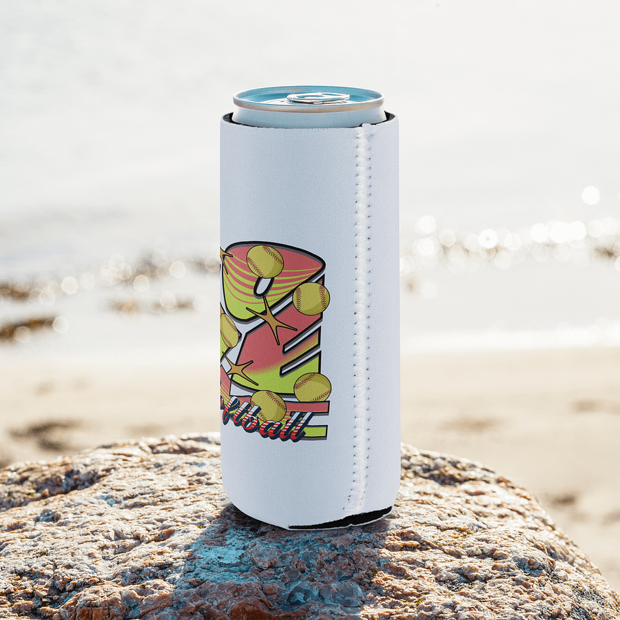 Love Me Softball Vibrant Can Cooler product image (8)