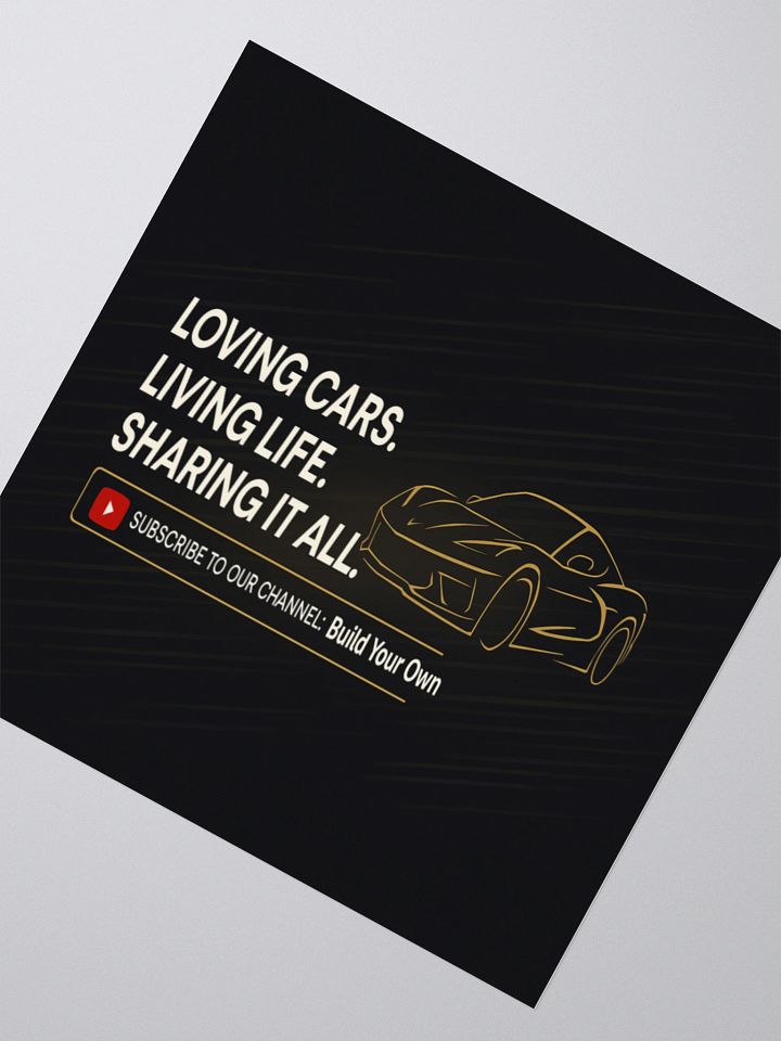 3" Die-Cut Sticker – Build Your Own Lifestyle Decal product image (2)