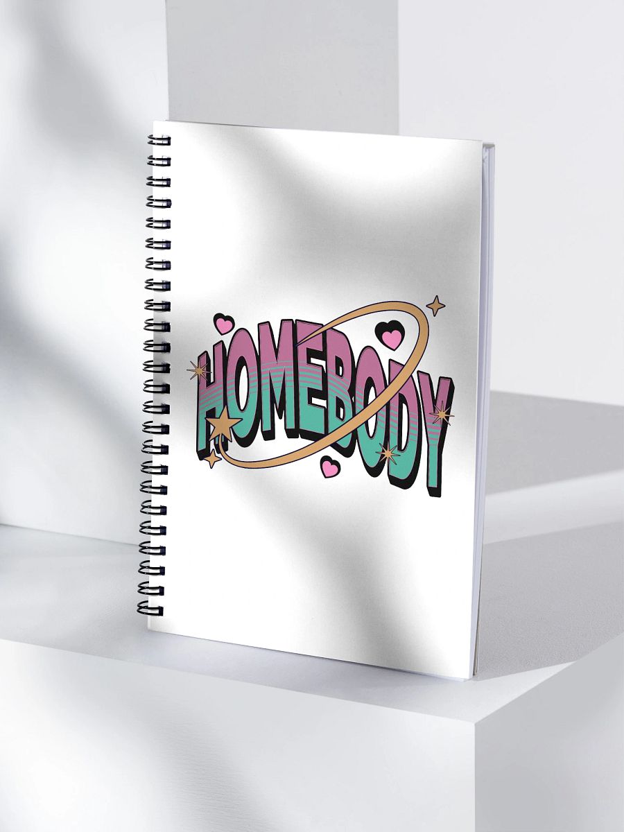 Homebody Hearts Orbitals Spiral Notebook product image (1)