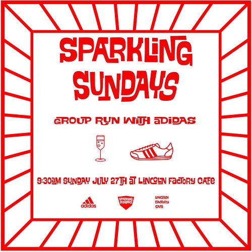 Join us Sunday July 27th for our Sparkling Sundays Group Run! 📣RSVP link in bio 

Fun Shoe demo with @nataliecizmas and @adid...