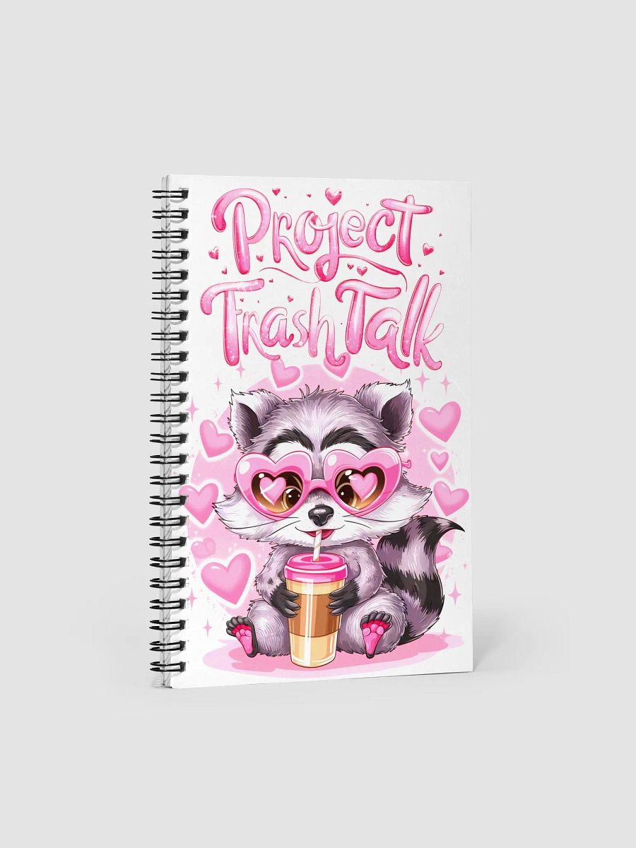 Trash Talk Raccoon Spiral Notebook product image (1)