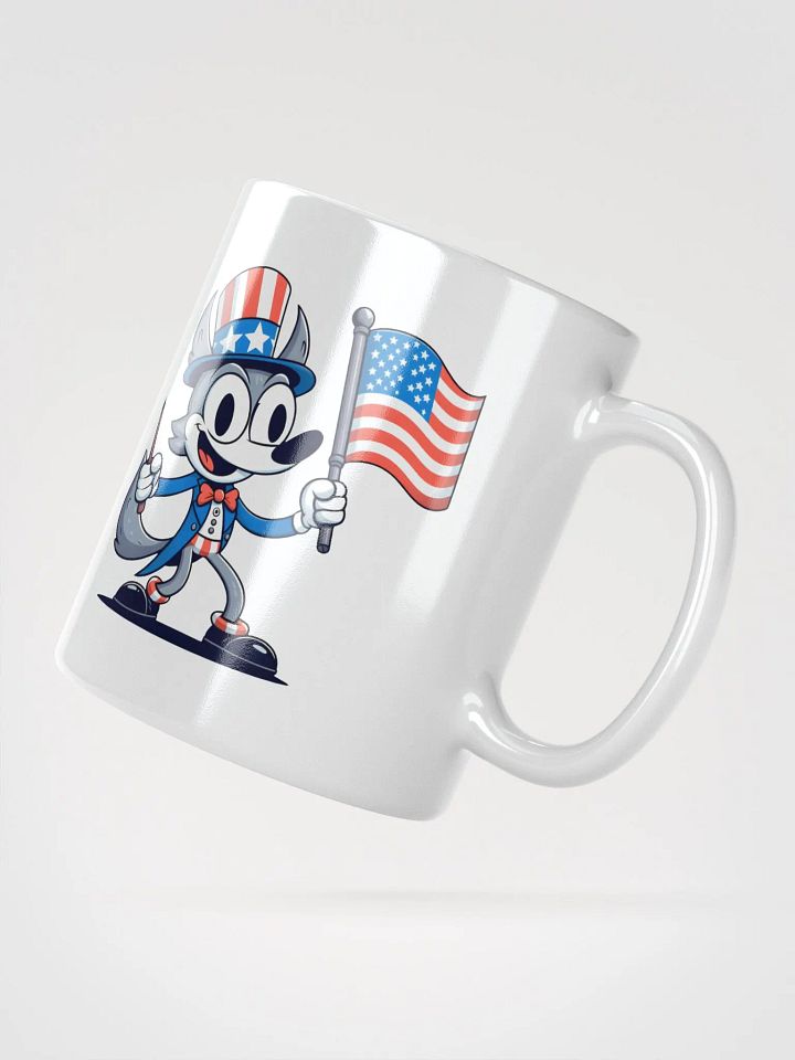 Patriotic Wolf Mug product image (2)