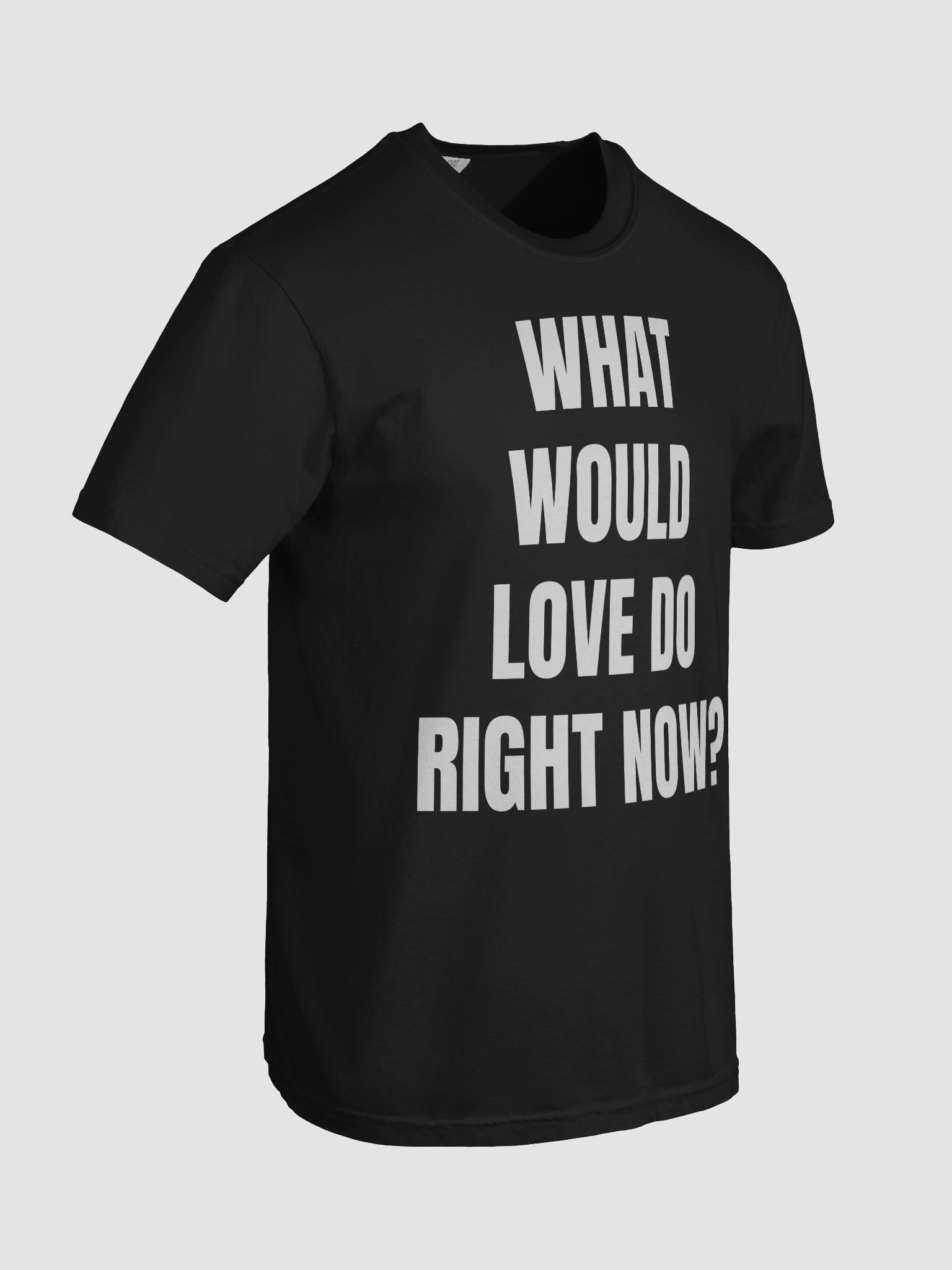 WHAT WOULD LOVE DO RIGHT NOW? – Conscious Tee (Black) product image (8)