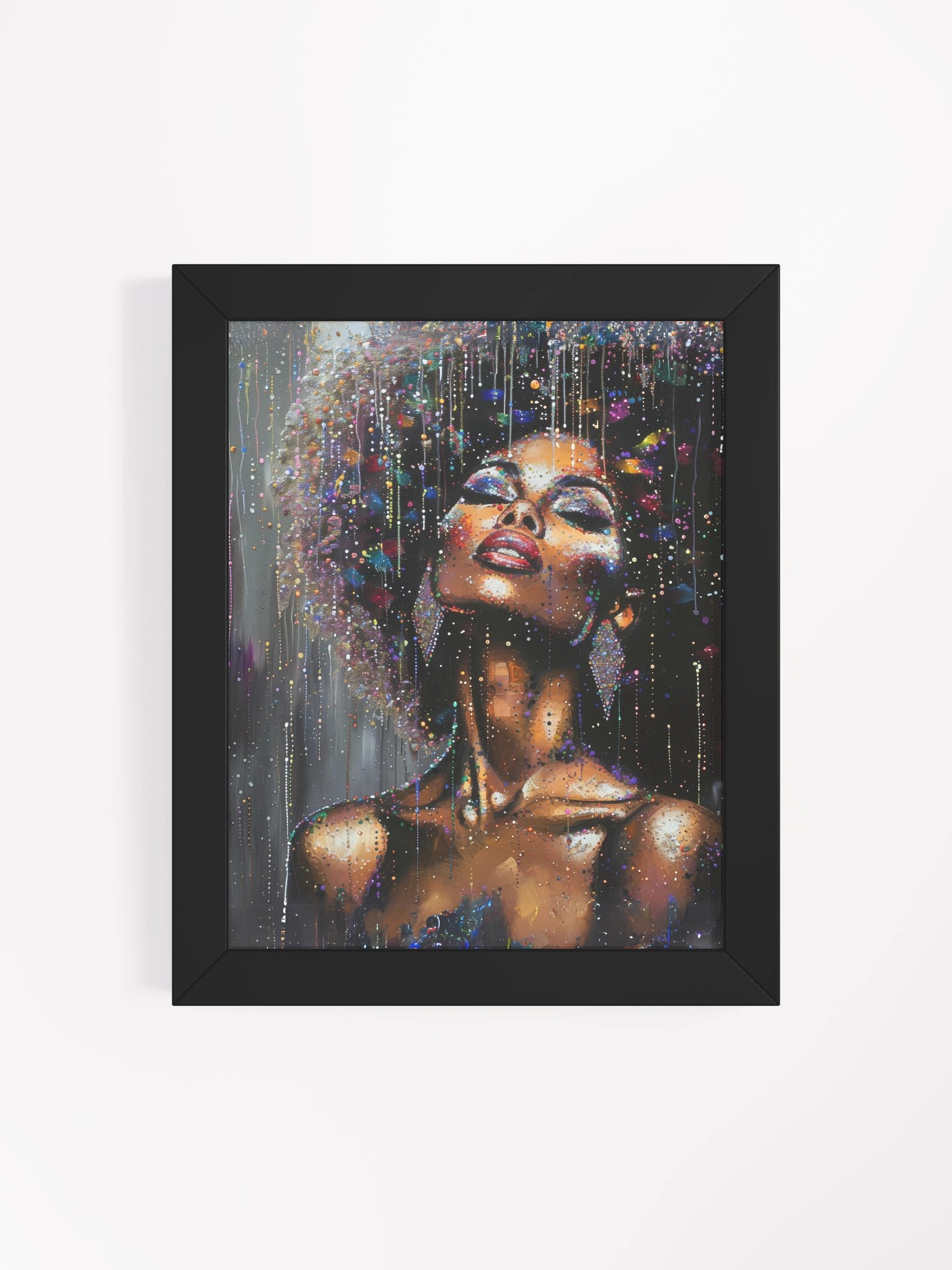 Reigning Wall Art Black Woman Framed High-Quality Matte Poster (in) product image (5)