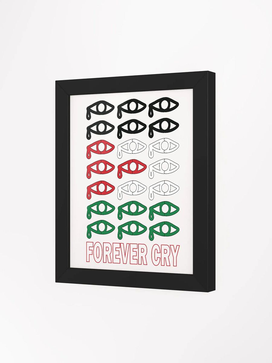 Palestine - Forever Cry - Framed High-Quality Matte Poster product image (1)