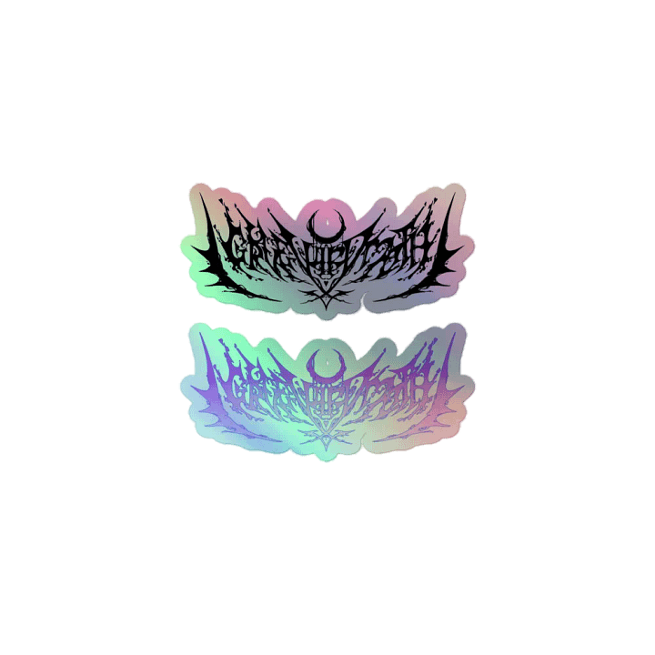 GraveyardMoth Metal Logo Sticker Set product image (1)