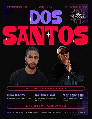 “Dos Santos” Debut Tonight 💥

Huge thanks @elitegrooveofficial for doing what you do best 

@elitegrooveofficial kicks off at...