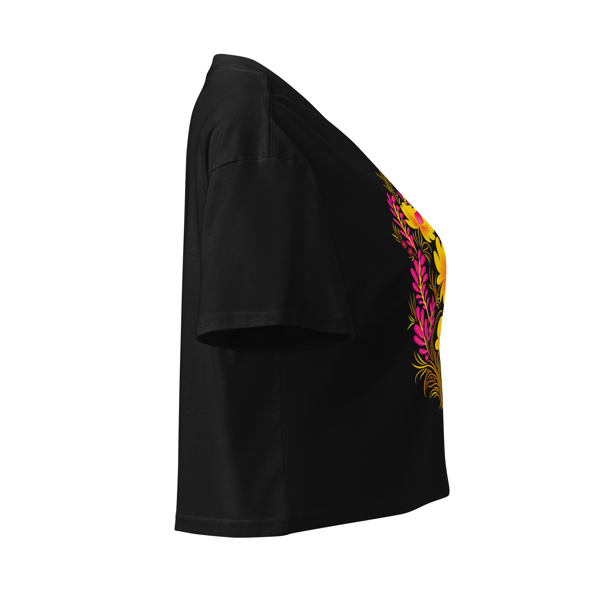 Vibrant Floral Fantasy Crop Top product image (5)