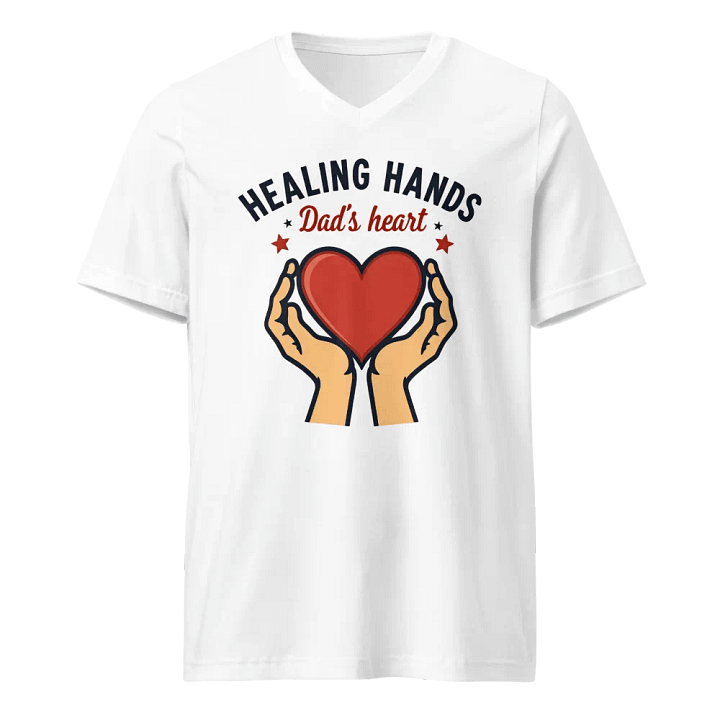 Healing Hands Dad's Heart V-Neck Tee product image (1)