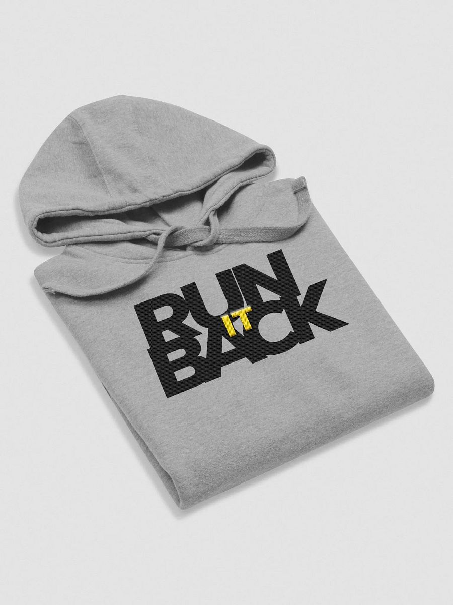 RUN IT BACK EMBROIDERED Hoodie BLACK lettering product image (6)