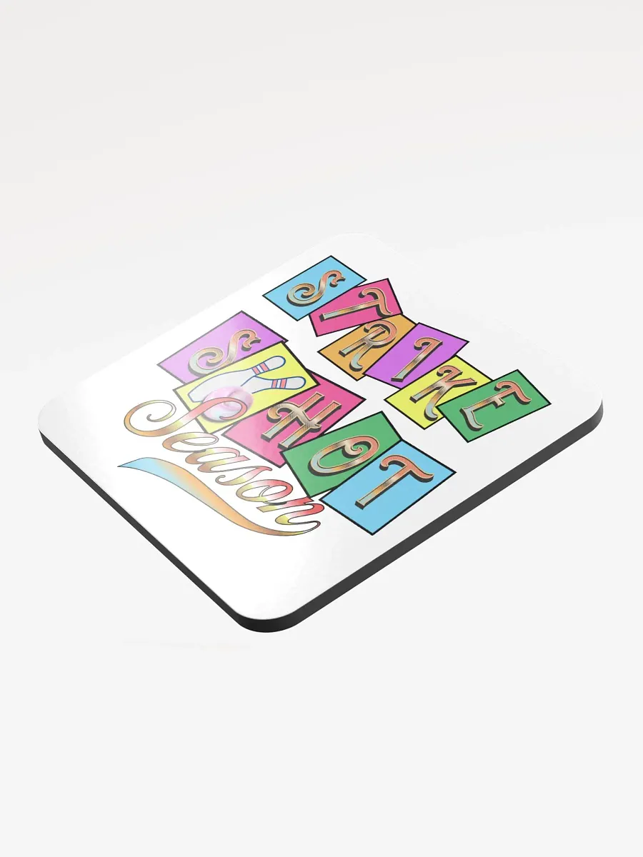 Strike Shot Season Bowling Cork Coasters product image (3)