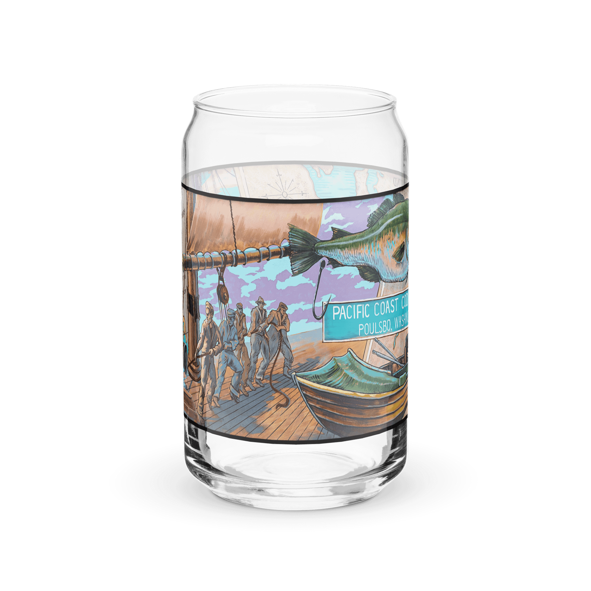 Poulsbo Maritime Glass Can product image (8)