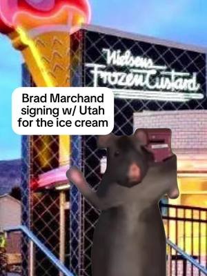 If only the Centerville Dairy Queen was still around… @bigtuskenergy #utahmammoth #nhl #stanleycupplayoffs 