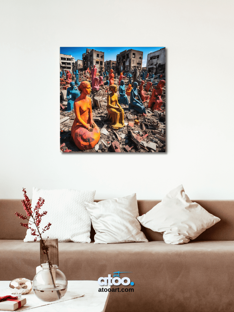 Elegy to Humanity - 5 | Canvas Art Painting product image (6)