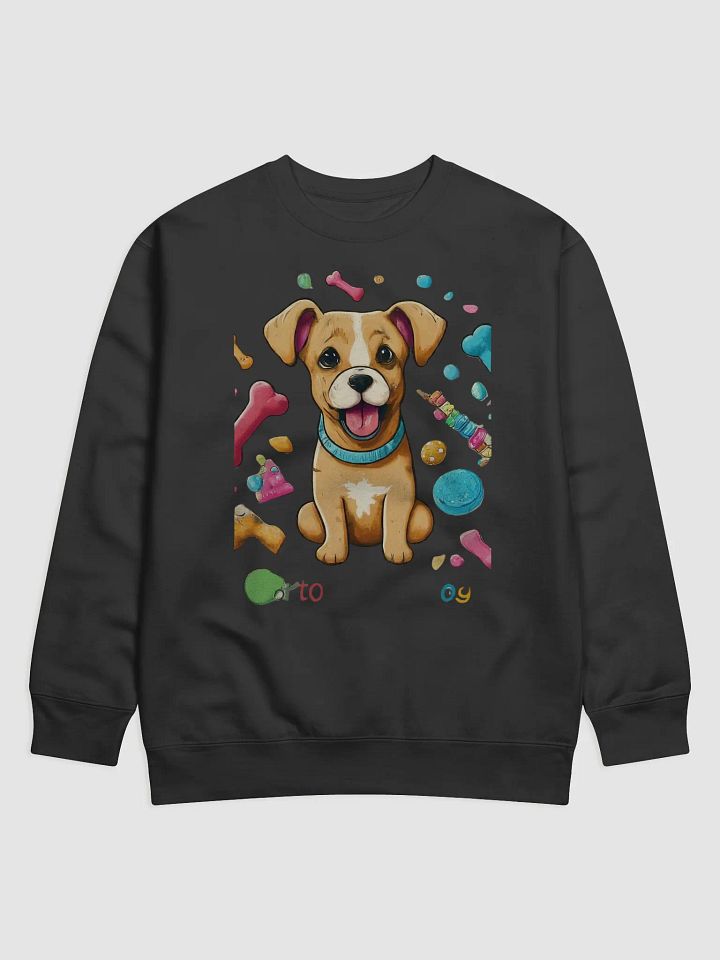 Playful Pup Illustrated Sweatshirt product image (1)