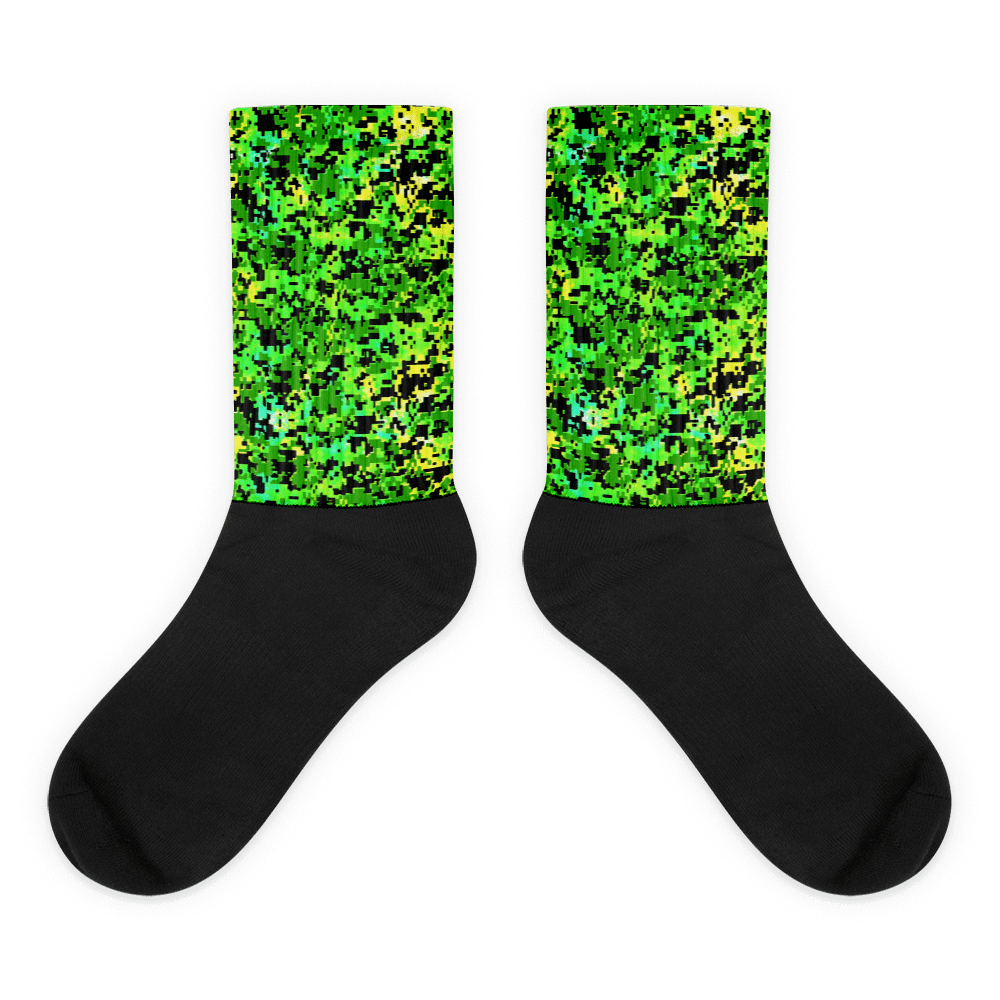 Pixelated Jungle Sublimated Socks product image (1)