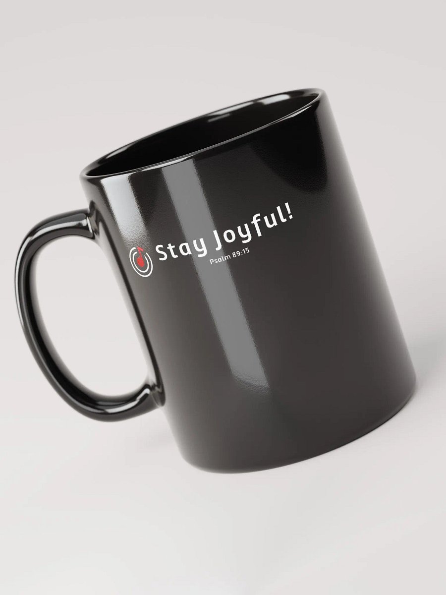PraiseTracks Logo Glossy Black Coffee Mug | Left Handed product image (2)