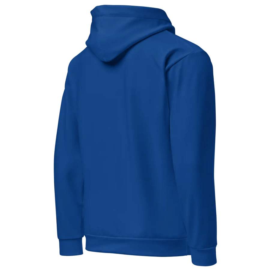 Plain Navy-Blue Light Summer Unisex Recycled Polyester Heavyweight Premium Hoodie by Treasure Pie product image (4)