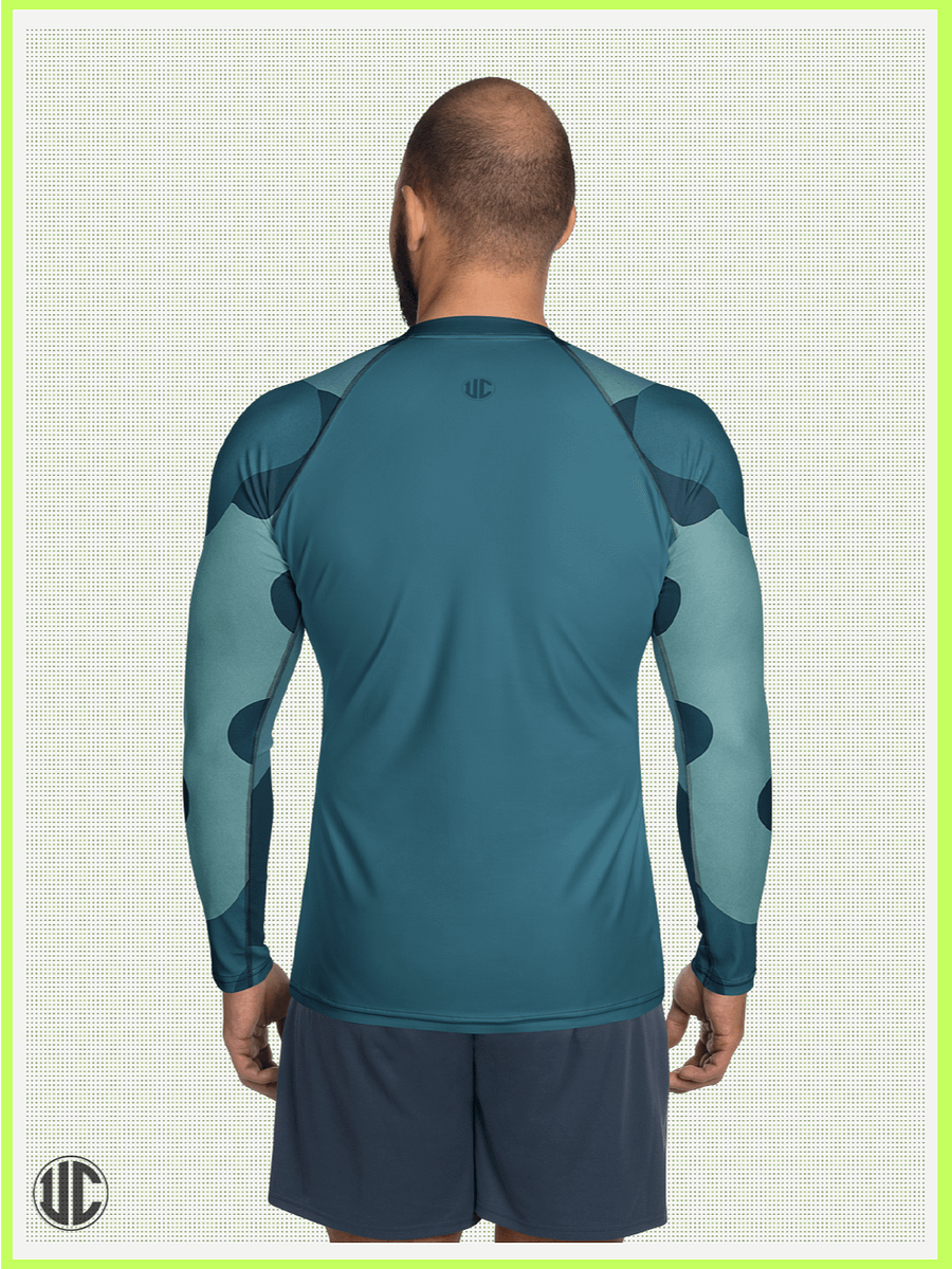Zahra’s Ocean Wave Camo – Men’s Rash Guard product image (2)
