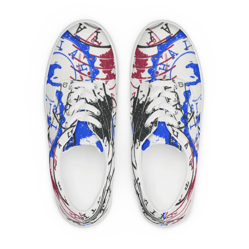 Haitian Stamp Collection Men's Canvas Shoes product image (3)
