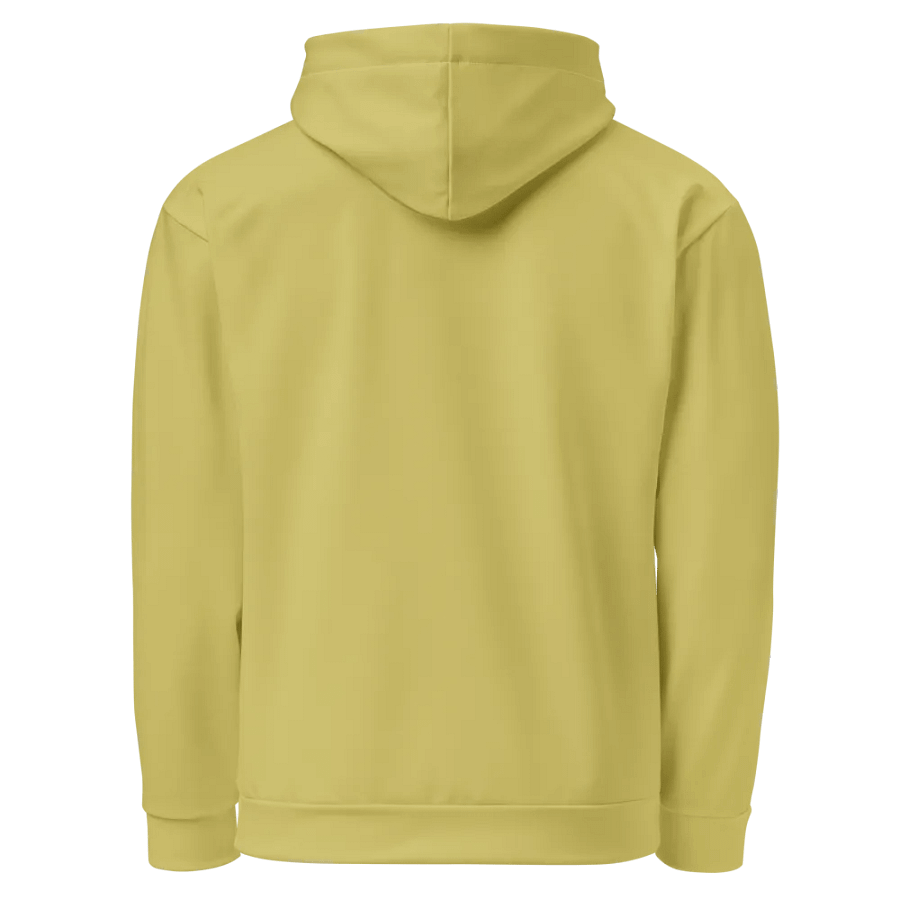 Plain Medium Yellow Light Summer Unisex Recycled Polyester Heavyweight Premium Hoodie by Treasure Pie product image (2)