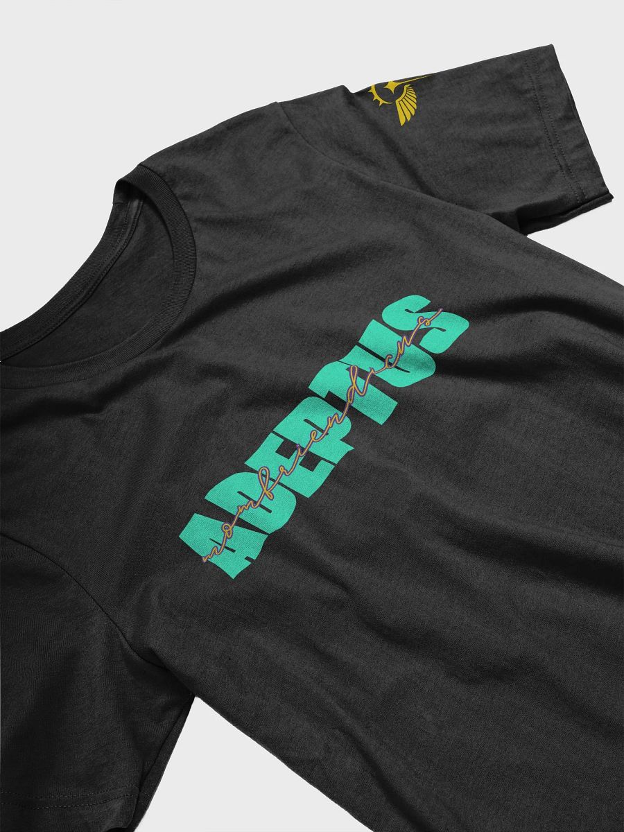 Adeptus Momfriendicus Text Tee (Gold Logo) product image (7)