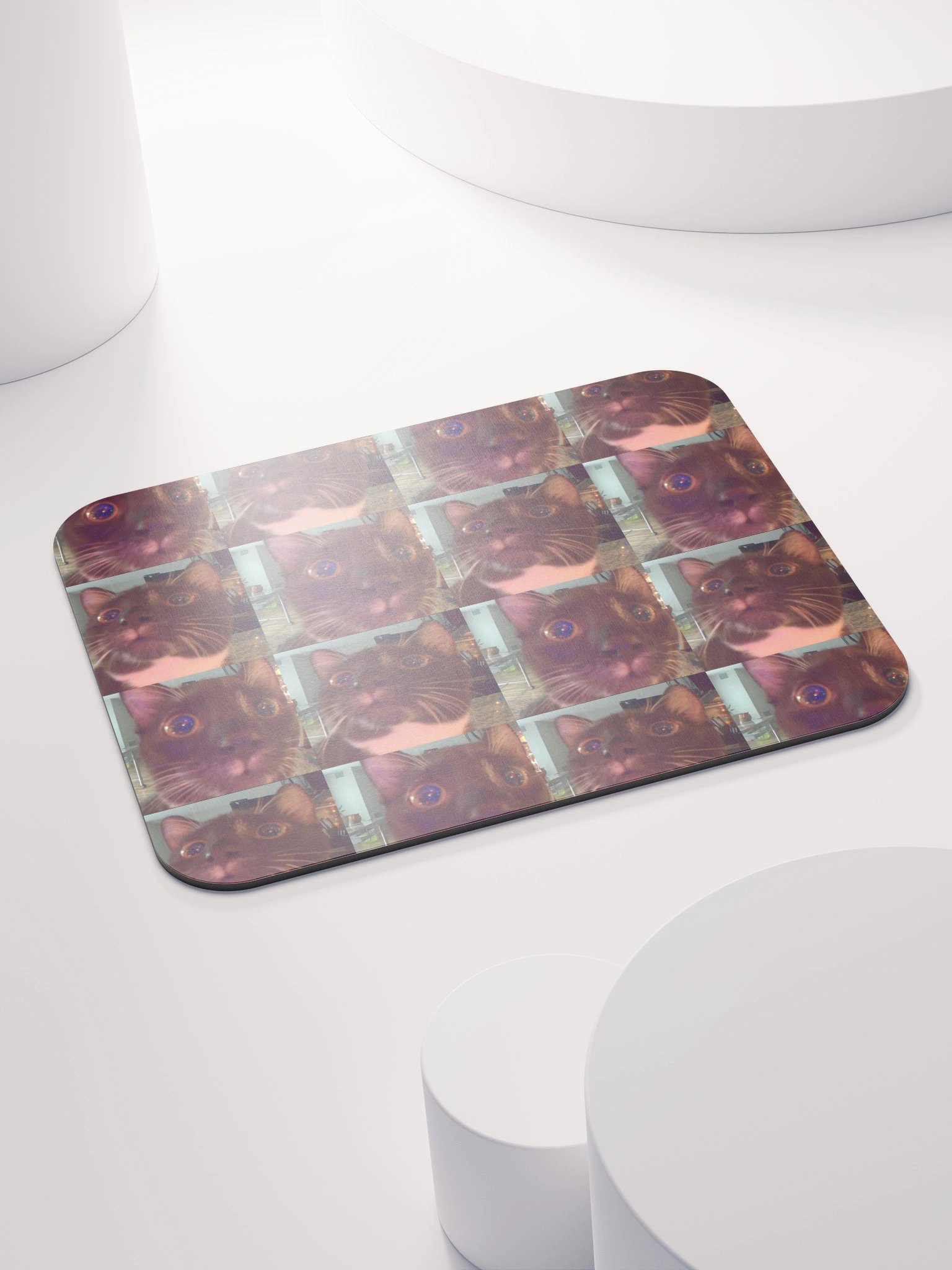Zahra - Heckin' Concerned Kitten Tile Mousepad product image (4)