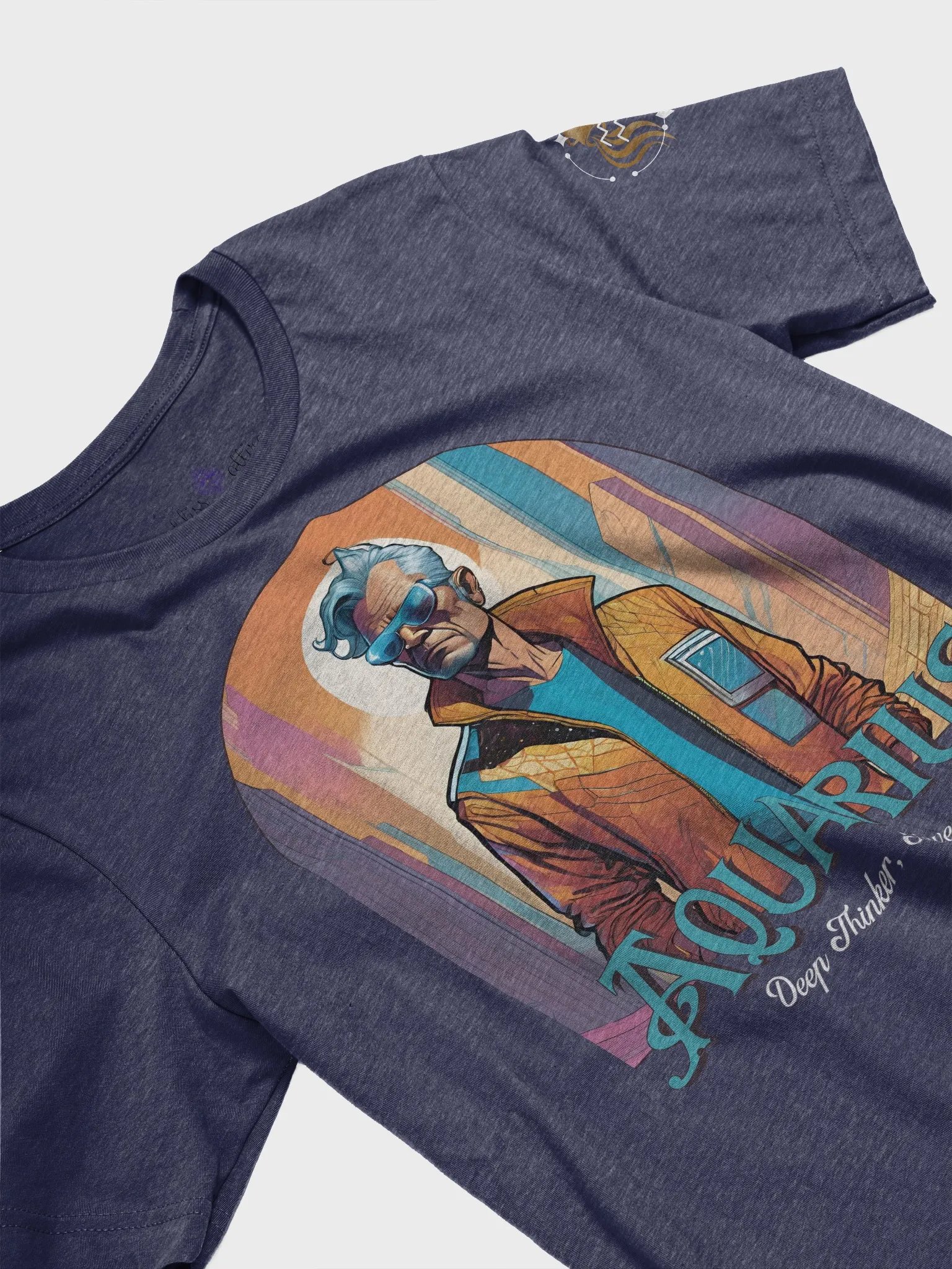 Celestial Aquarius Man T-Shirt (DTG) product image (1)