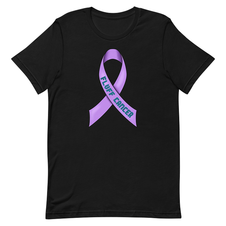 Fluff Cancer Cross Stitch Awareness Ribbon T-Shirt product image (8)