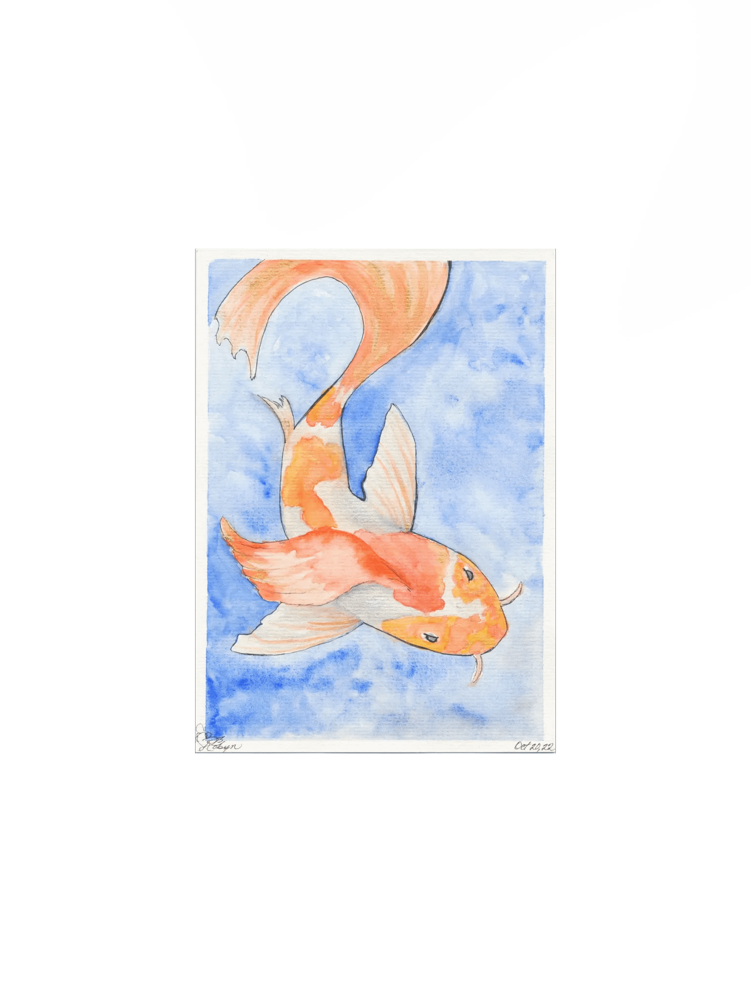 Golden Koi Print product image (2)