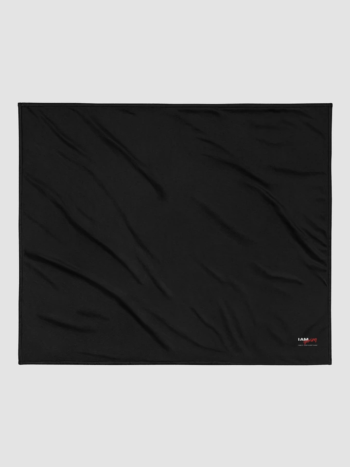 [The Kandi Shop] Embroidered Blanket Black product image (1)