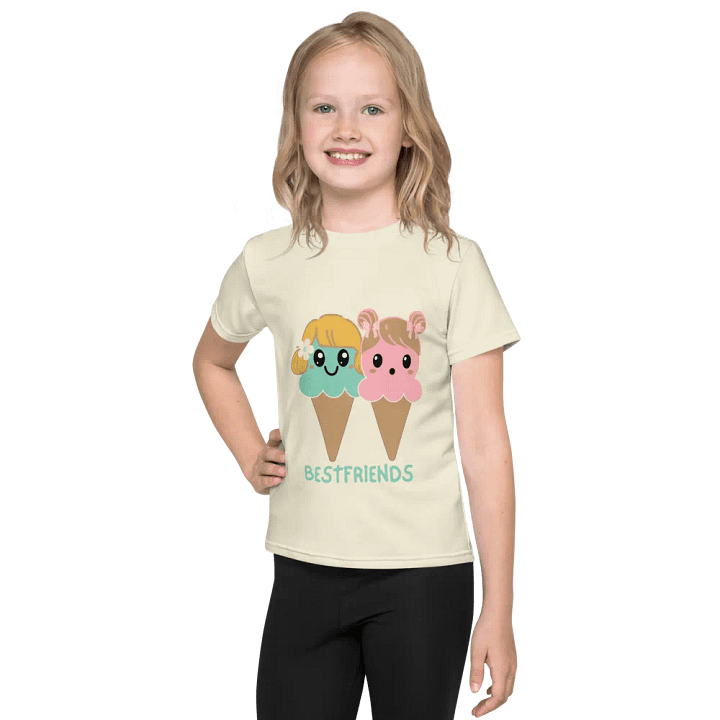 Best Friends Cartoon Ice Cream Cones Kids T-Shirt product image (1)