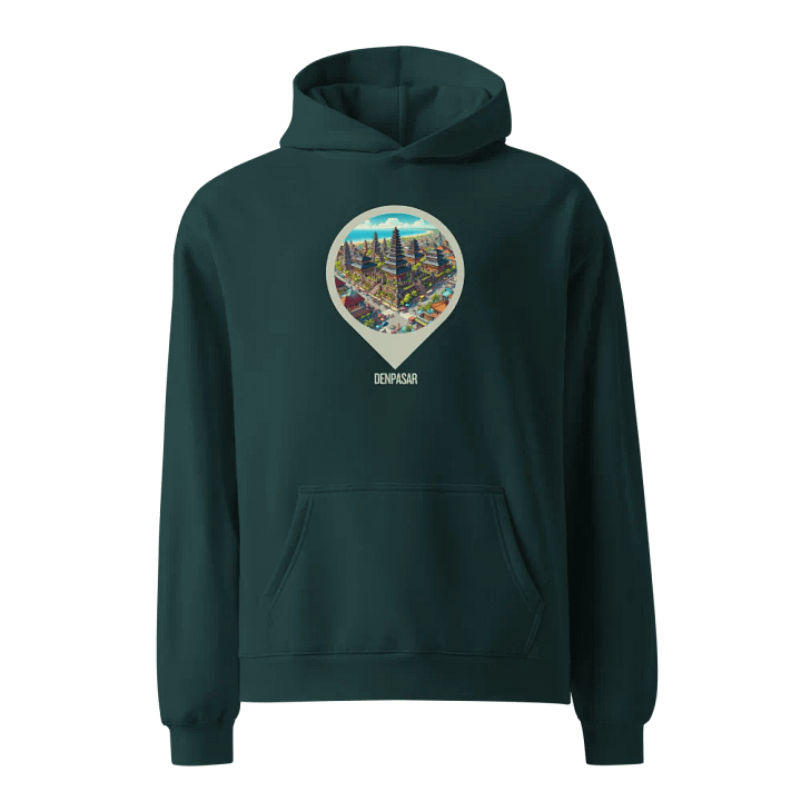 Bali Dreams Oversized Hoodie | AI Design: Denpasar – Bali's Herz product image (1)