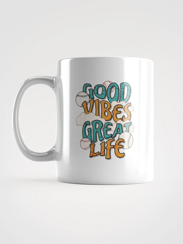Good Vibes Great Life Baseball Mug product image (1)