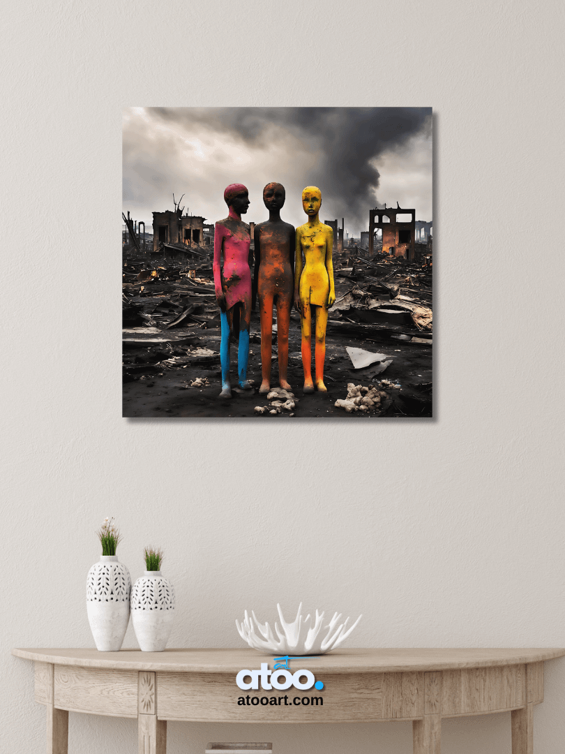 Elegy to Humanity - 10 | Canvas Art Painting product image (6)