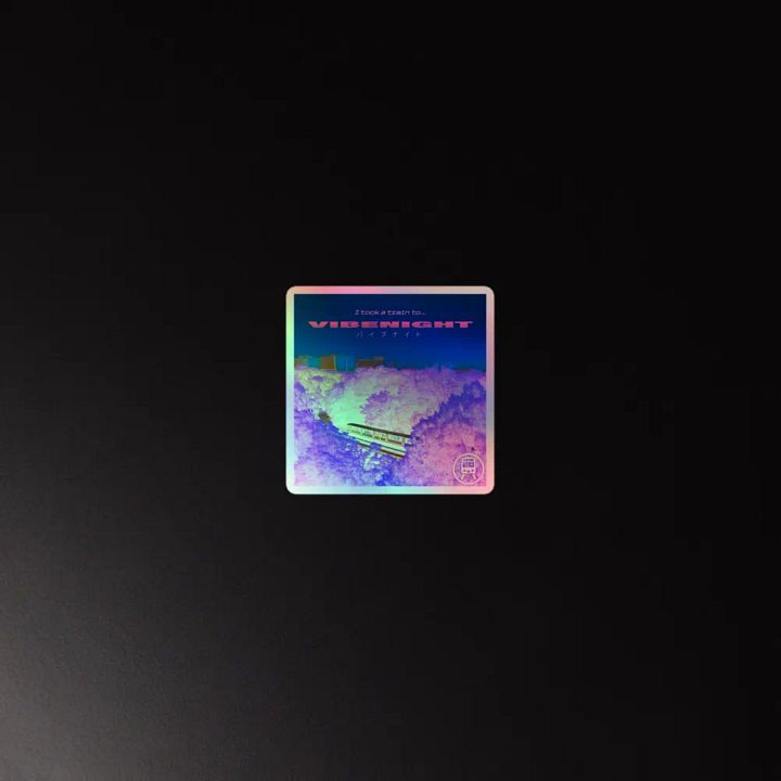 TRAIN TO VIBENIGHT HOLO STICKER product image (4)