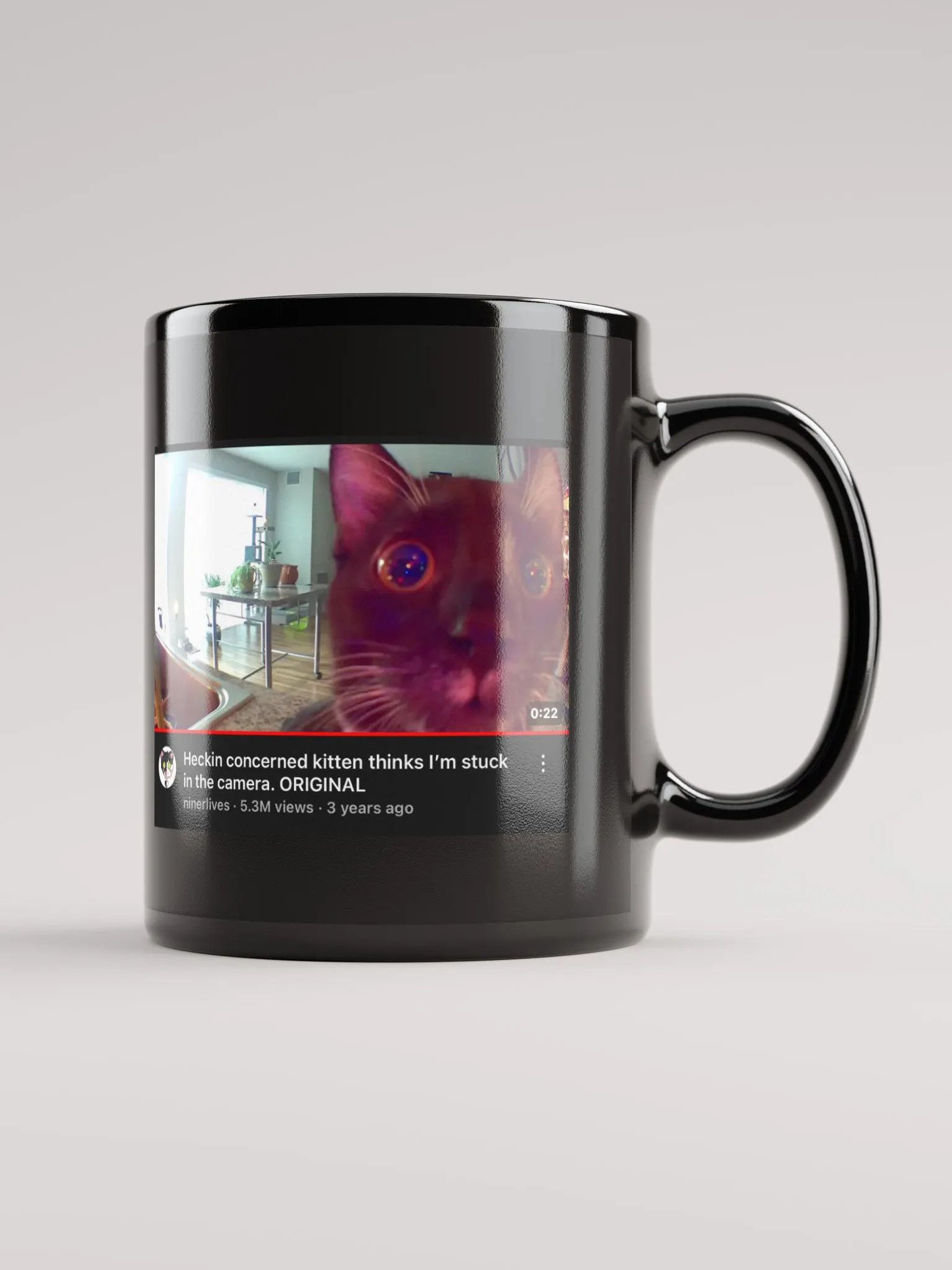 Heckin Concerned Kitten Mug! product image (1)
