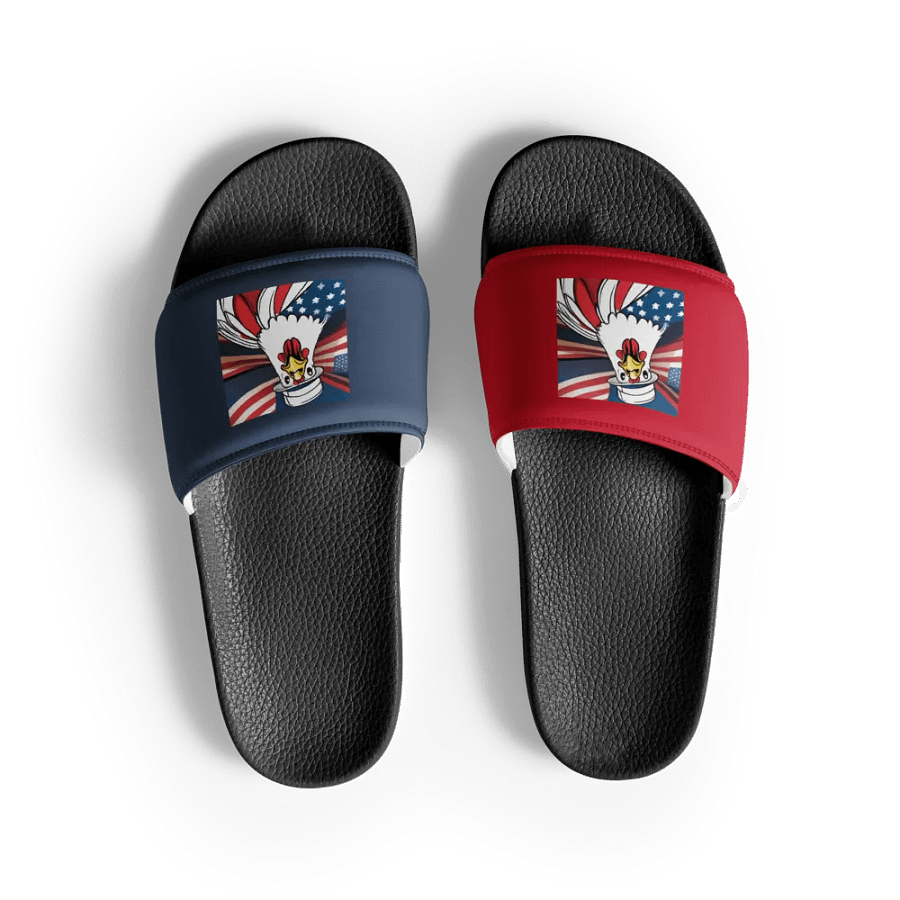 Patriotic Rooster Men's Slides product image (3)