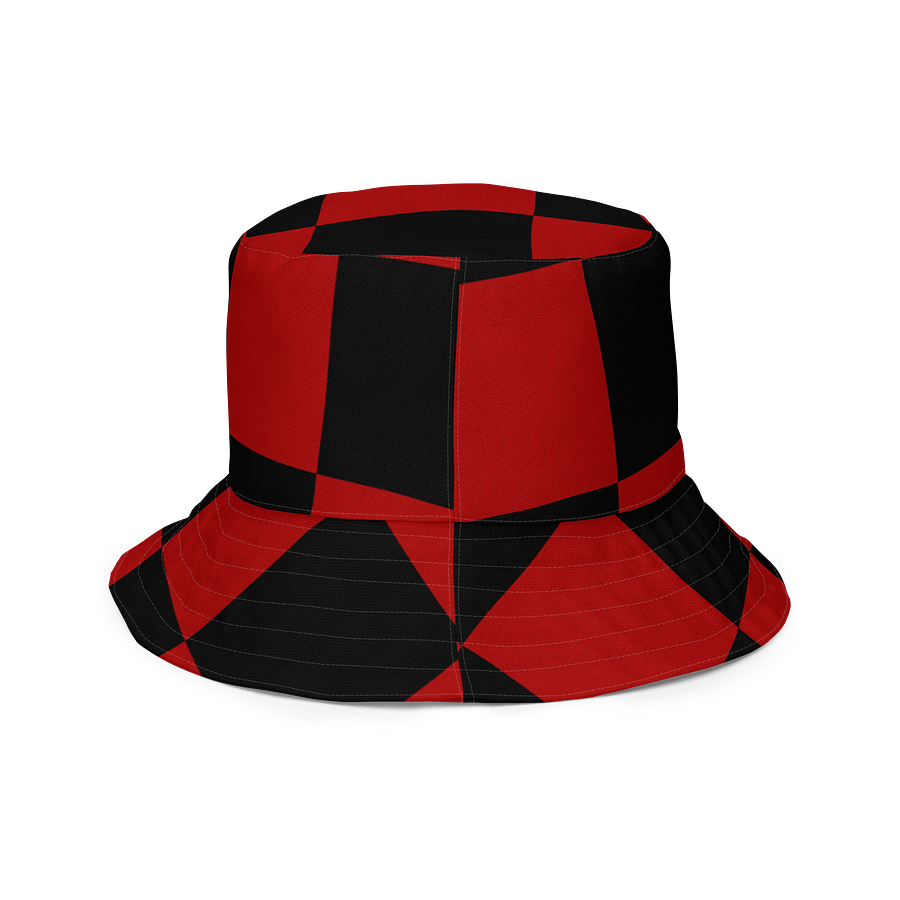 Checkmate and Floral Reversible Bucket Hat product image (6)